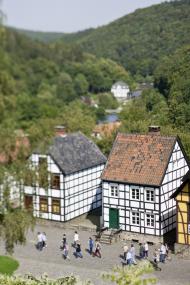 Das LWL-Freilichtmuseum Hagen, hier ein Blick auf den oberen Platz, startet am 1. April in die neue Saison.<br>Foto: LWL/Nielinger