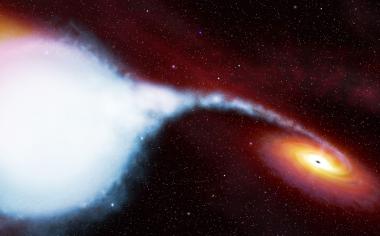 Dr. Tobias Jogler vom LWL-Planetarium Münster geht in seinem Vortrag auf den Ursprung der kosmischen Strahlung ein.<br>Foto: NASA/ESA