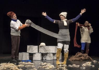 Das Helios Theater tritt beim Familientag im LWL-Museum für Kunst und Kultur auf.<br>Foto: Walter G. Breuer