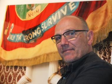 Michael Kerstgens in der Ausstellung "Arbeitskämpfe".<br>Foto: LWL