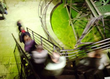 Abendstimmung im Schiffshebewerk Henrichenburg.<br>Foto: LWL/Hudemann
