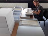 Erarbeitung des Skulptur Projekte Archivs am LWL-Museum für Kunst und Kultur. <br>Foto: LWL / Katharina Neuburger