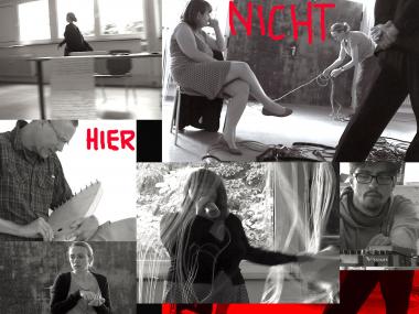 "Nicht hier" heißt die musikaltische Performance, die an drei Abenden auf der Burg Hülshoff in Havixbeck zu sehen ist.<br>Fotos: Sabine Loew