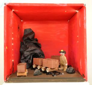 Bergbau in der Box: Beispiel aus einer Aktion im Rahmen des Projektes "Museobilbox" 2016.<br>Foto: LWL/Appelhans