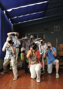 Bitte recht freundlich: Der Fotoworkshop gibt Anleitungen für das perfekte Porträt.<br>Foto: LWL/Karen Stuke