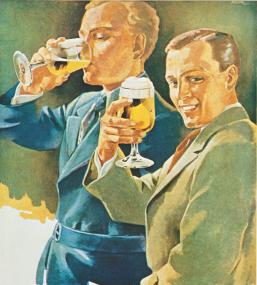 Auch in der Werbung der Brauereien des Reviers wurde das Pils seit den 1950er Jahren immer präsenter.<br>Foto: LWL