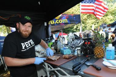 75 Grillteams aus 14 Nationen grillen am 23.  und 24.9. im LWL-Industriemuseum Schiffshebewerk Henrichenburg um ein Preisgeld von 10.000 Euro.<br>Foto: LWL