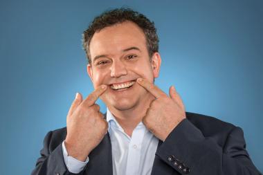 Statt einer Humanresource sieht Steinberg im Menschen vor allem eine Humor-Resource.<br>Foto: Danny Frede