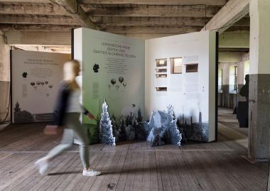 Ausschnitt der Wanderausstellung "Sehnsucht in die Ferne. Reisen mit Annette von Droste-Hülshoff".<br>Foto: BOK+Gärtner GmbH
