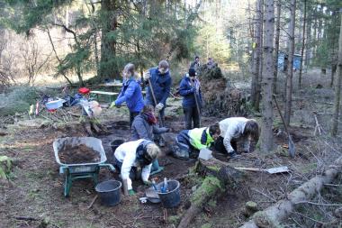 Im vergangenen Jahr legten Archäologen des LWL und der Universität Kiel die Grundmauern eines Wächterhauses frei <br>Foto: LWL/Wolpert