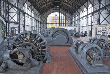 Die Maschinenhalle war zugleich Energiezentrale und Fördermaschinengebäude.&lt;br&gt;Foto: LWL/Hudemann