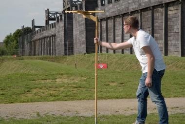 Schon die Römer nutzen auf ihren Baustellen Vermessungsgeräte<br>Foto: J. Hähnel