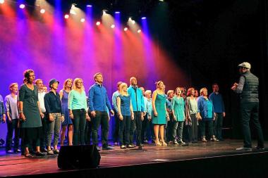 Der Popchor Münster singt am Samstagabend (16.6.) um 20 Uhr im Foyer des LWL-Museums für Kunst und Kultur.<br>Foto: Popchor Münster