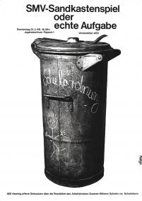 Plakate um 1970 spiegeln die Themen des Protestes.<br>Foto: GrafikStudio HÜGEMO, Elga + Gerulf Morgenstern-Hübner, Essen