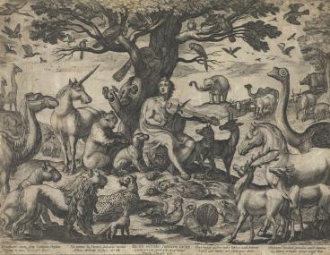 Antonio Tempesta, Orpheus besänftigt mit dem Klang seiner Lyra die Tiere, 1578, LWL-Museum für Kunst und Kultur.<br>Foto: LWL/Neander