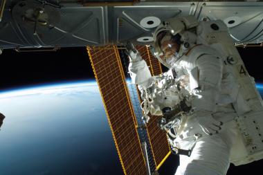 Bis Mitte Dezember bleibt Alexander Gerst auf der Raumstation ISS. Ein Spacewalk wie bei seiner letzten Mission ist ein Höhepunkt für jeden Astronauten.<br>Foto: ESA/NASA