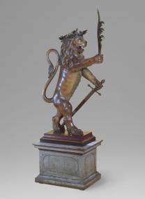 Schwedischer Löwe, Anonym, 1649, Museen der Stadt Nürnberg, Kunstsammlungen, Stadtmuseum im Fembo-Haus.<br>Foto: Stadtmuseum im Fembo-Haus