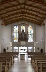 Die Orgel von Friedrich Bernhard Meyer in der Paderborner Kirche St. Georg.<br>Foto: LWL/Brockmann-Peschel