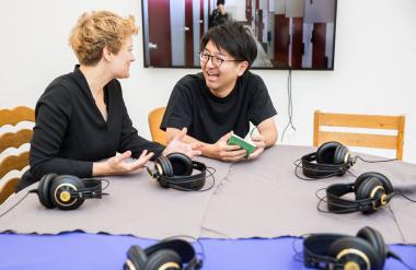 Die Videoinstallation von Koki Tanaka in der Sammlung des LWL-Museums für Kunst und Kultur.<br>Foto: LWL/Chris Steinweg, 2018.