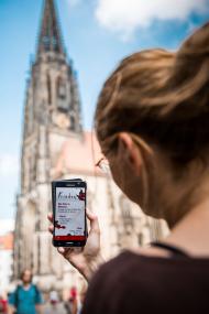 Mit der App geht es auf eine Friedenstour durch Münster.<br>Foto: LWL/Steinweg