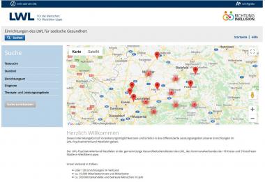 Mit wenigen Klicks finden Betroffene auf der interaktiven Karte Hilfe zu ihrem individuellen Beschwerdebild.<br>Foto: LWL