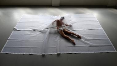 Tanzperformance "MESH" begleitet neue Ausstellung "Bauhaus und Amerika" im LWL-Museum für Kunst und Kultur .<br>Foto: LWL