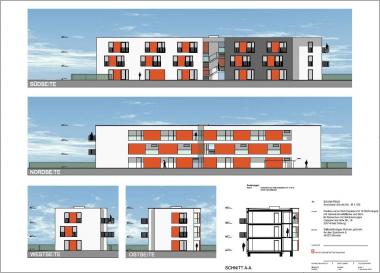 Geplant ist der Neubau eines Wohnhauses mit 16 Wohnungen.<br>Foto: SeWo
