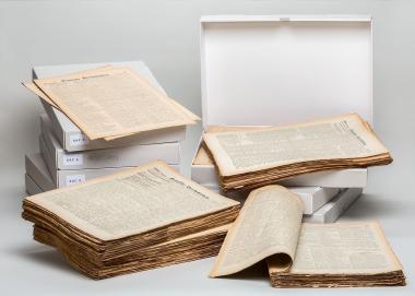 Die "Deutsche Verlustliste" ist das Kunstwerk des Monats im LWL-Museum für Kunst und Kultur.<br>Foto: LWL/Steinweg