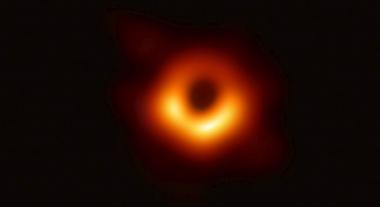 Das erste Bild des Schwarzen Lochs.<br>Foto: Event Horizon Collaboration