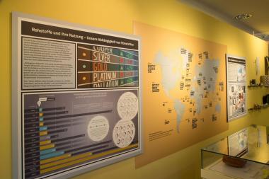 Blick in die Ausstellung "Raubbau. Rohstoffgewinnung weltweit".<br>Foto: LWL/Hudemann 