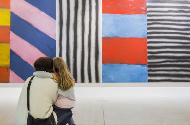 Das LWL-Museum für Kunst und Kultur lädt Kinder und ihre Familien ein, die Ausstellung "Sean Scully. Vita Duplex" spielerisch zu erkunden.<br>Foto: LWL/Neander