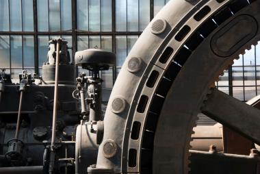 Großgasmaschine im Gebläsehaus der Henrichshütte.<br>Foto: LWL/Hudemann