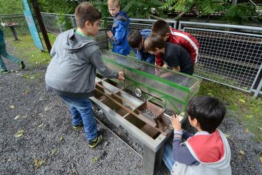 Auch das Modell der Möllerung lernen die Ferienkinder beim Rundgang kennen.<br>Foto: LWL 