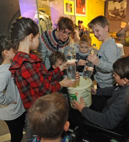 Kinderführung durch die Sonderausstellung U-Boote.<br>Foto: LWL/Jürgen Appelhans