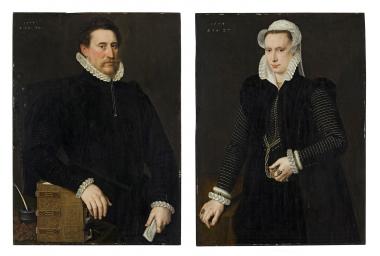 Die Porträts des niederländischen Malers Adriaen Thomasz. Key sind im September als Kunstwerk des Monats im Foyer des LWL-Museums für Kunst und Kultur zu se-hen.<br>Foto: LWL/Sabine Ahlbrand-Dornseif