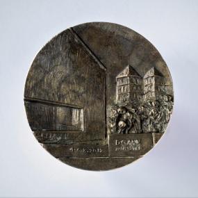 Die von Rossen Andreev, Halle/Saale, gestaltete Medaille nimmt Bezug auf das LWL-Museum für Kunst und Kultur und wird auf der Jahrestagung als Jahresmedaille 2019 präsentiert. <br>Foto: privat