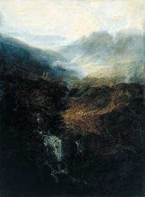Die Ausstellung "Turner. Horror and Delight" wird schon Wochen vor der Eröffnung stark nachgefragt. Joseph Mallord William Turner (1775-1851), Morning amongst the Coniston Fells, Cumberland, Exhibited 1798,<br>© Tate: Accepted by the nation as part of the Turner Bequest 1856,<br>© Foto: Tate, 2019