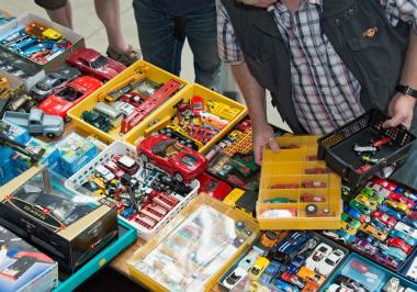 Jomos Modelleisenbahn- und Spielzeugmarkt lockt am zweiten Weihnachtsfeiertag in die Gebläsehalle der Henrichshütte Hattingen.<br>Foto: LWL / Appelhans