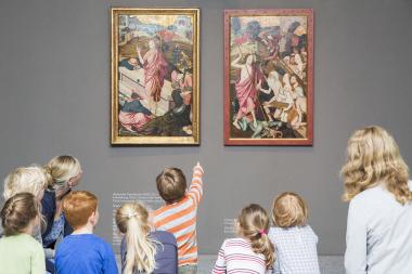 Im neuen Angebot des LWL-Museums für Kunst und Kultur und des Hauses der Familie können Kinder und Erwachsene den Zusammenhang zwischen biblischer und heutiger Familienwirklichkeit entdecken.<br>Foto: LWL/Hanna Neander