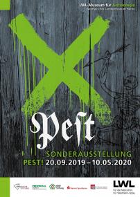 Das LWL-Archäologiemuseum zeigt noch bis zum 10. Mai die Sonderausstellung "Pest!".<br>Grafik: LWL