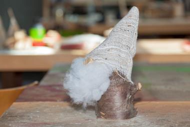 Bergzwerge werden Sonntag in der Kinderwerkstatt gebastelt.&lt;br&gt;Foto: LWL/Holtappels 