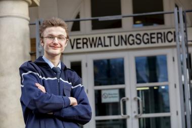 Seit zwei Jahren arbeitet Marvin Kubitza im Verwaltungsgericht Gelsenkirchen.<br>Foto: LWL