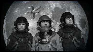 Hörspielzuhörer begleiten die Crew der Liberty Eins auf ihm Weg zum Mond, bequem vom eigenem Zuhause aus.<br>Foto: Theater ex libris