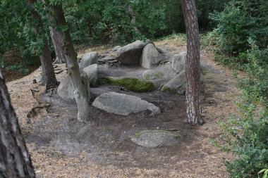 Die Kleinen Sloopsteene bei Lotte-Halen.<br>Foto: Altertumskommission für Westfalen/Leo Klinke