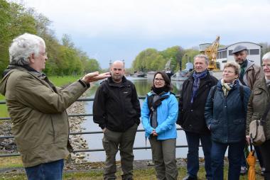 Inklusive Führung im Schiffshebewerk.<br>Foto: LWL/ Hudemann