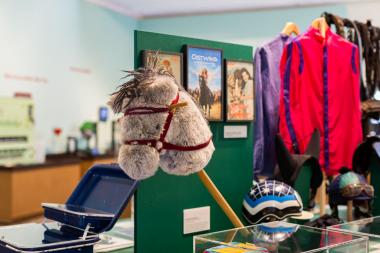 Blick in die Ausstellungsabteilung zu Pferden. <br>Foto: LWL / Gehrmann