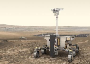 Das ExoMars-Programm steht beim Vortrag von Dr. Ernst Hauber vom Deutschen Zentrum für Luft- und Raumfahrt Berlin, im Zentrum.<br>Foto: ESA