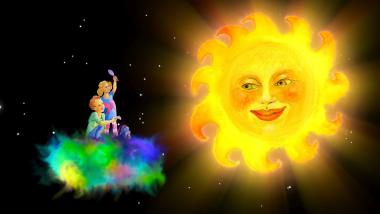 Am 9. Oktober feiert die Kinderplanetariumsshow "Die Rettung der Sternenfee Mira" im LWL-Planetarium Premiere.<br>Grafik: Scimmedia GmbH/Renate Knauer