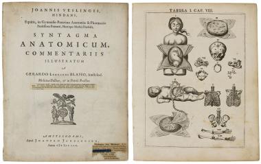 Die Ausgabe von Johannes Weslings Lehrbuch "Syntagma Anatomicum" (1659) ist ein Zeugnis historischer Leistungen in Medizin und das Kunstwerk des Monats Februar im LWL-Museum für Kunst und Kultur.<br>Foto: LWL/Hanna Neander