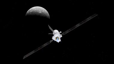 &quot;BepiColombo&quot; nähert sich dem Merkur.&lt;br&gt;Foto: ESA/ATG medialab; NASA/JPL 